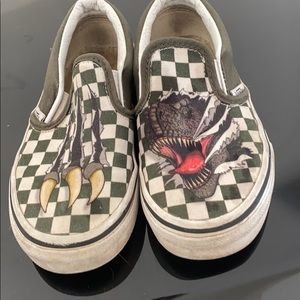 Vans with dinosaurs